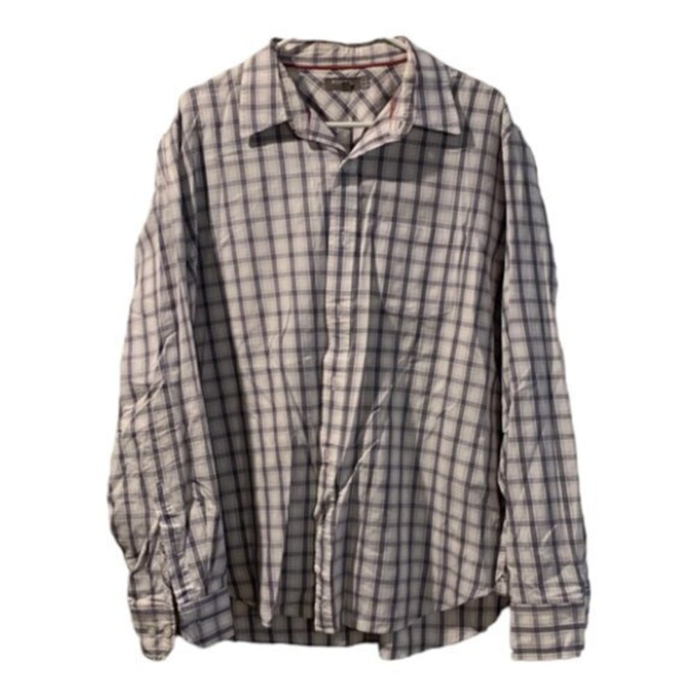 FOSSIL Casual Button Down Long Sleeve Shirt Size XL EUC #0401